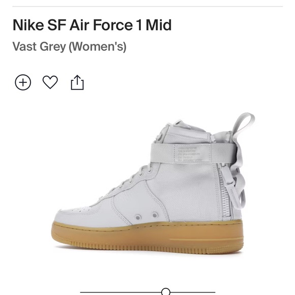 NIKE Air Force SF AF1 mid Vast Gray - Picture 3 of 7